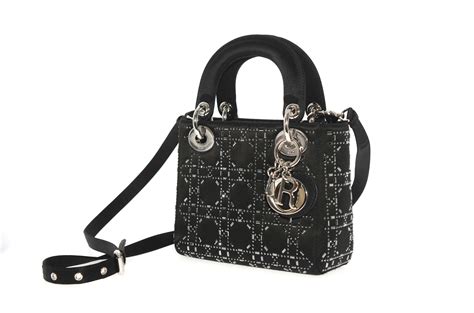 christian dior black handbag|christian dior mini cannage.